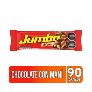 CHOCOLATINA JUMBO MANI BARRA BOLSA 90 G