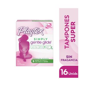 TAMPONES PLAYTEX SUPER  GENTLE GLIDE
