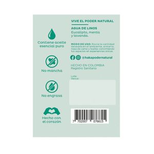 AGUA LINOS HAKA EUCALIPTO FRASCO 200 ML