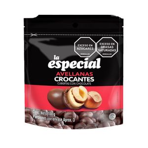 LA ESPECIAL AVELLANA CUBIERTA CHOCOLATE DOYPACK 100 G
