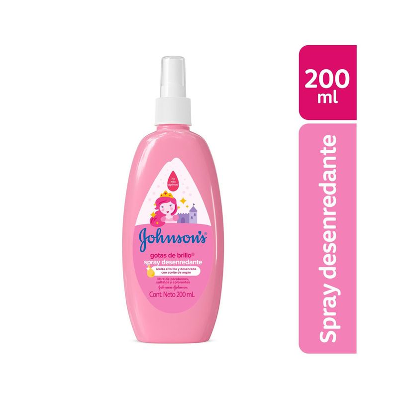 Spray Desenredante Gotas de Brillo Johnson's Baby - 200 mL