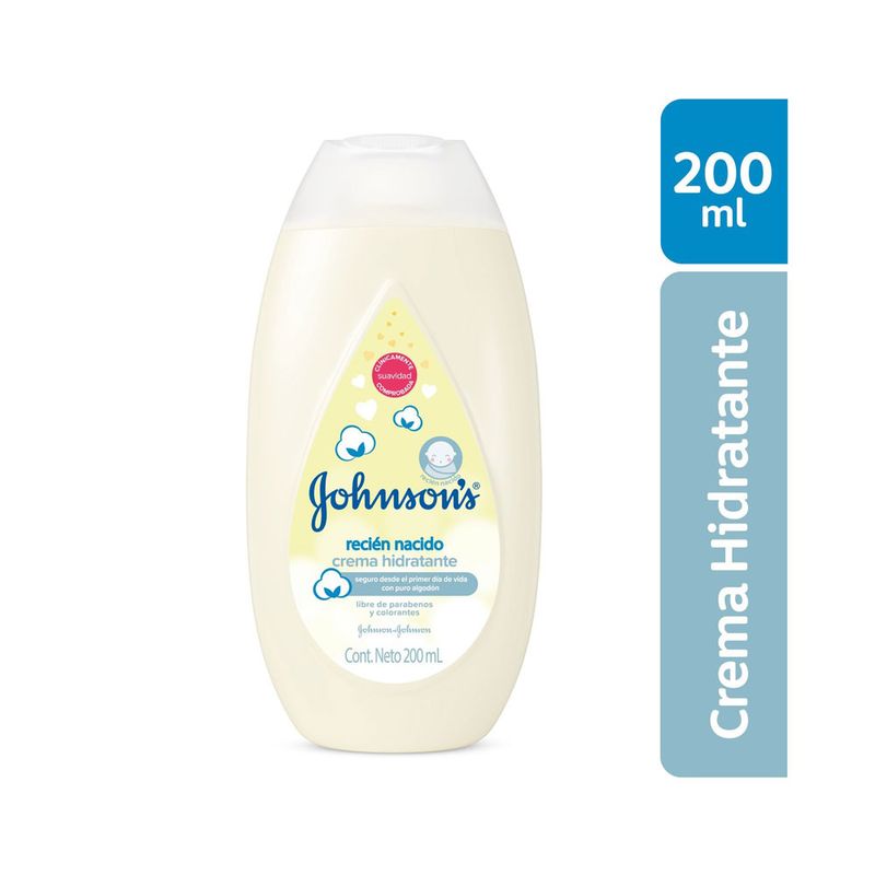 Crema Corporal para Bebé Johnson's Recién Nacido 200 g