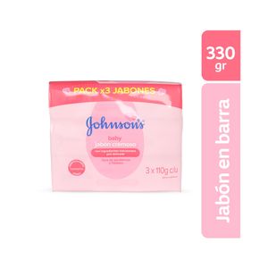JABON JOHNSONS BABY HUMECTANTE BARRA 3 X 110GR
