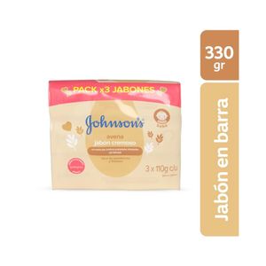JABON JOHNSONS BABY AVENA BARRA 3 X 110GR