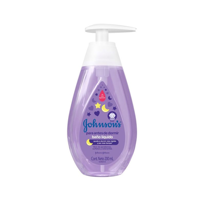 Baño Líquido Johnson's Baby Recién Nacido Frasco Con 200 mL y Crema  Hidratante Johnson's Recién Nacido