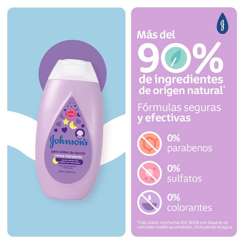 Crema hidratante para bebé JOHNSON'S® Avena 400ml, Productos