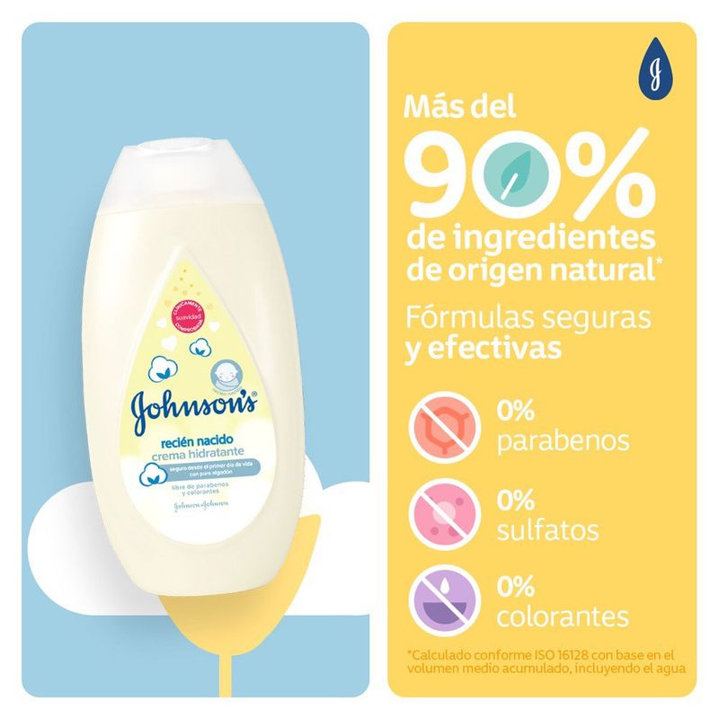 JOHNSON'S® Crema líquida para Recién nacido