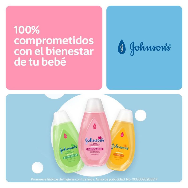 Shampoo Johnsons Baby Cabello Oscuro Frasco x 200 mL - Farmaexpress