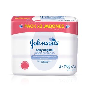 JABON JOHNSONS BABY ORIGINAL BARRA 3X110G