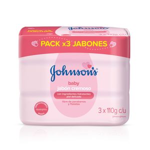 JABON JOHNSONS BABY HUMECTANTE BARRA 3 X 110GR