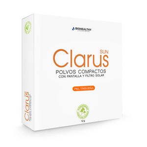CLARUS SUN PIEL TRIGUEÑA POLVO COMPACTO CAJA 12 G