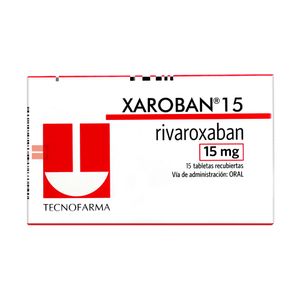 XAROBAN (RG) TABLETAS RECUBIERTAS 15 MG