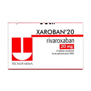 XAROBAN (RG) TABLETAS RECUBIERTAS 20 MG