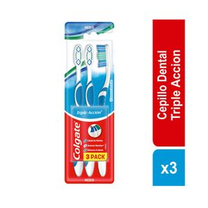 CEPILLO COLGATE TRIPLE ACCION MEDIO X 3 UNDS