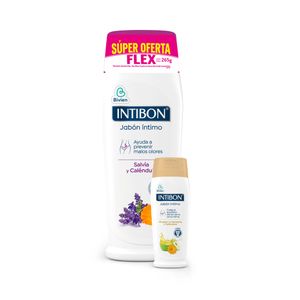 JABON INTIMO INTIBON SALVIA+ VINAGRE FRASCO 210G+55G