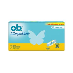 TAMPONES OB SIEMPRE LIBRE MEDIO