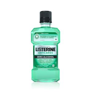 ENJUAGUE BUCAL LISTERINE ZERO ANTICARIES FRASCO 500 ML