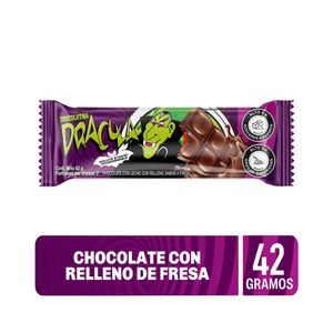 CHOCOLATINA DRACULA FRESA PAQUETE 42 G