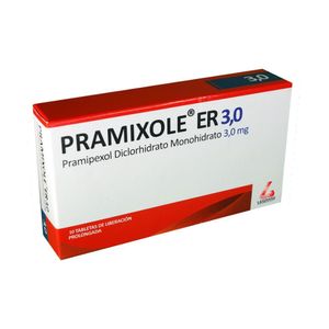 PRAMIXOLE ER (RG) TABLETAS 3.0 MG CAJA X 10 UNDS