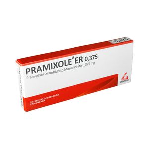 PRAMIXOLE ER(RG) TABLETAS 0.375 MG CAJA X 10 UNDS