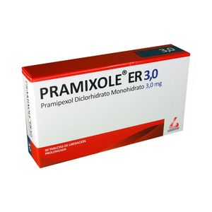 PRAMIXOLE ER RG) TABLETAS 3.0 MG CAJA X 30 UNDS