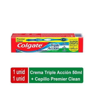 CREMA DENTAL COLGATE TRIPLE ACCION+CEPILLO CAJA 50 ML