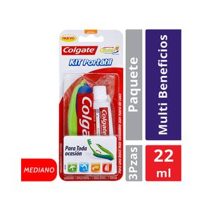 CREMA DENTAL + CEPILLO  KIT COLGATE PORTATIL X 1 UND