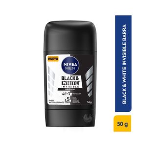 DESODORANTE NIVEA BLACK WHITE MEN BARRA 42 G