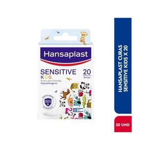 CURAS HANSAPLAST SENSITIVE NIÑOS CAJA X 20 UNDS