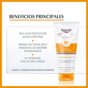 EUCERIN SUN TOQUE SECO GEL-CREMA TUBO 200 ML