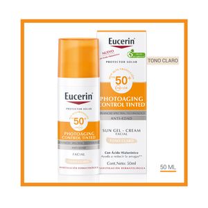 PROTECTOR SOLAR EUCERIN SUN ANTI EDAD TN CLARO SPF 50 FRASCO 50 ML