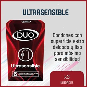CONDON DUO ULTRASENSIBLE PRESERVATIVOS