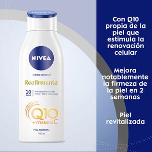 CREMA NIVEA BODY REAFIRMANTE Q10 FRASCO 400 ML