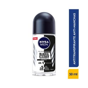 DESODORANTE NIVEA BLACK WHITE MASCULINO ROLLON 50 ML