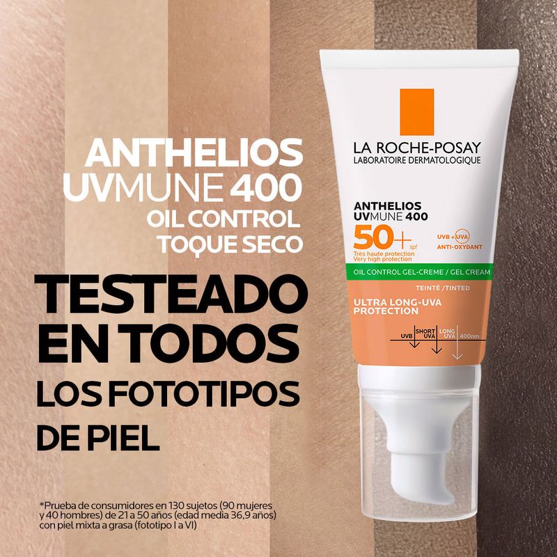 La Roche Posay Anthelios SPF50+ Gel-Crema Antibrillos 50ml - Oferta