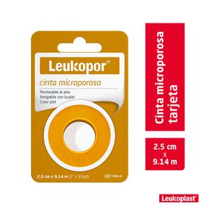 MICROPORE LEUKOPOR 1X10 YARDAS COLOR PIEL X 1 UND