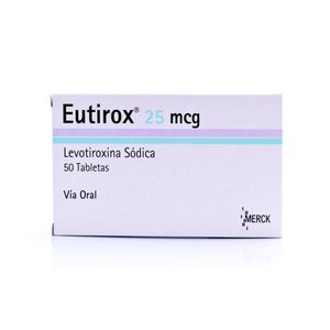 EUTIROX TABLETAS 25 MCG