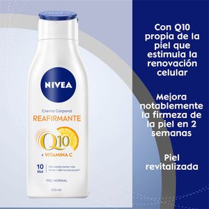 CREMA NIVEA BODY REAFIRMANTE Q10 FRASCO 250 ML