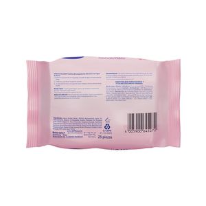 TOALLITAS DESMAQUILLADORAS NIVEA FACE ROSAS BOLSA X 25 UNDS