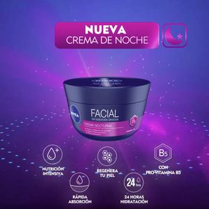 CREMA NIVEA CUIDADO FACIAL NOCHE POTE 100 ML