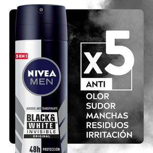 DESODORANTE NIVEA  BLACK WHITE MASCULINO SPRAY 150 ML