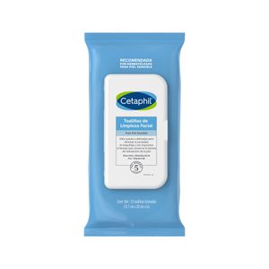 TOALLITAS CETAPHIL LIMPIEZA FACIAL BOLSA X 25 UNDS