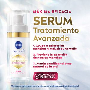 SERUM FACIAL NIVEA LUMINOUS 630 ANTI-MANCHAS FRASCO 30 ML