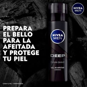 GEL NIVEA MEN DEEP CLEAN SHAVE FRASCO 200 ML