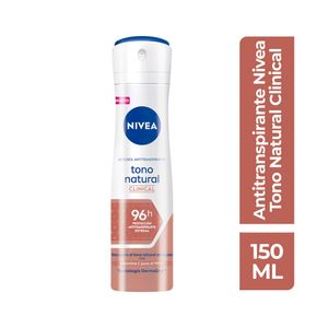 DESODORANTE NIVEA CLINICAL TONO NATURAL AEROSOL 150 ML