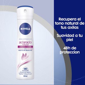 DESODORANTE NIVEA ACLARADO SATIN SPRAY OFERTA 2 X 150ML
