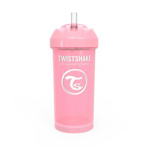 VASO PITILLO BEBE TWISTSHAKE 6+M ROSA CAJA 360 ML
