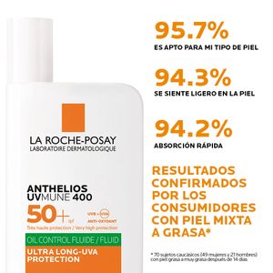ANTHELIOS UVMUNE 400 SPF 50+ OIL CONTROL FRASCO 50 ML