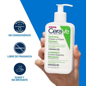 CERAVE LIMPIADORA CREMA ESPUMA HIDRATANTE 236 ML