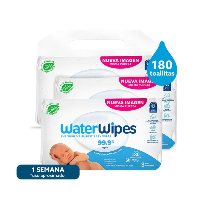 Toallitas Humedas Para Bebe WaterWipes 60 und